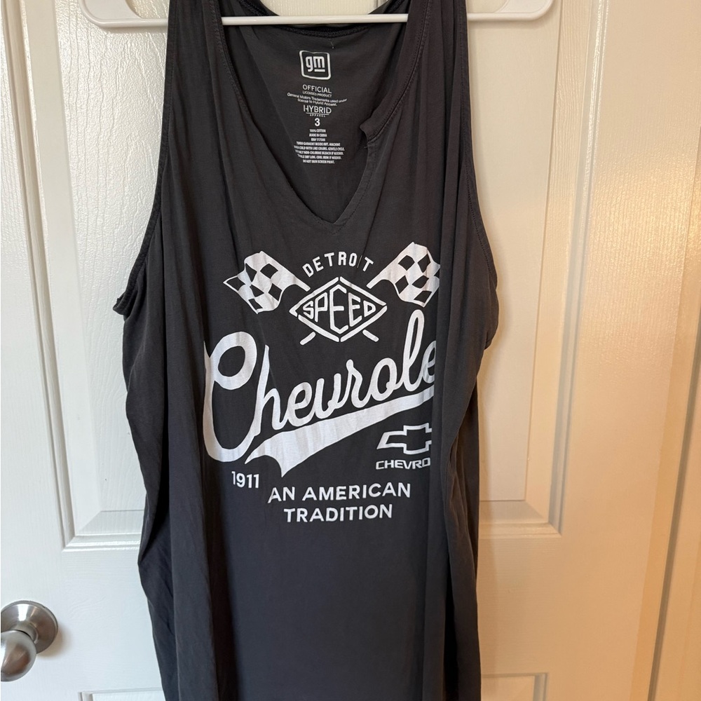 Torrid Chevrolet Gray Tank Top. Size 3.